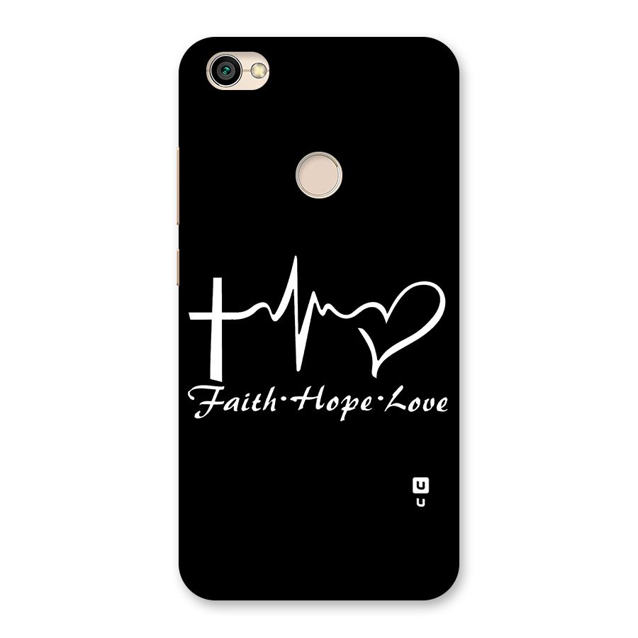 Faith Hope Love Heart Sign Back Case for Redmi Y1 2017