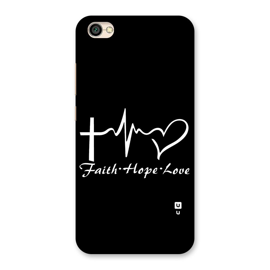 Faith Hope Love Heart Sign Back Case for Redmi Y1 Lite