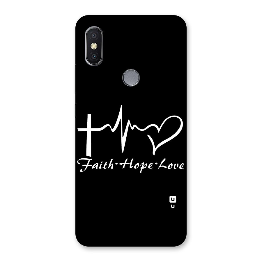 Faith Hope Love Heart Sign Back Case for Redmi Y2
