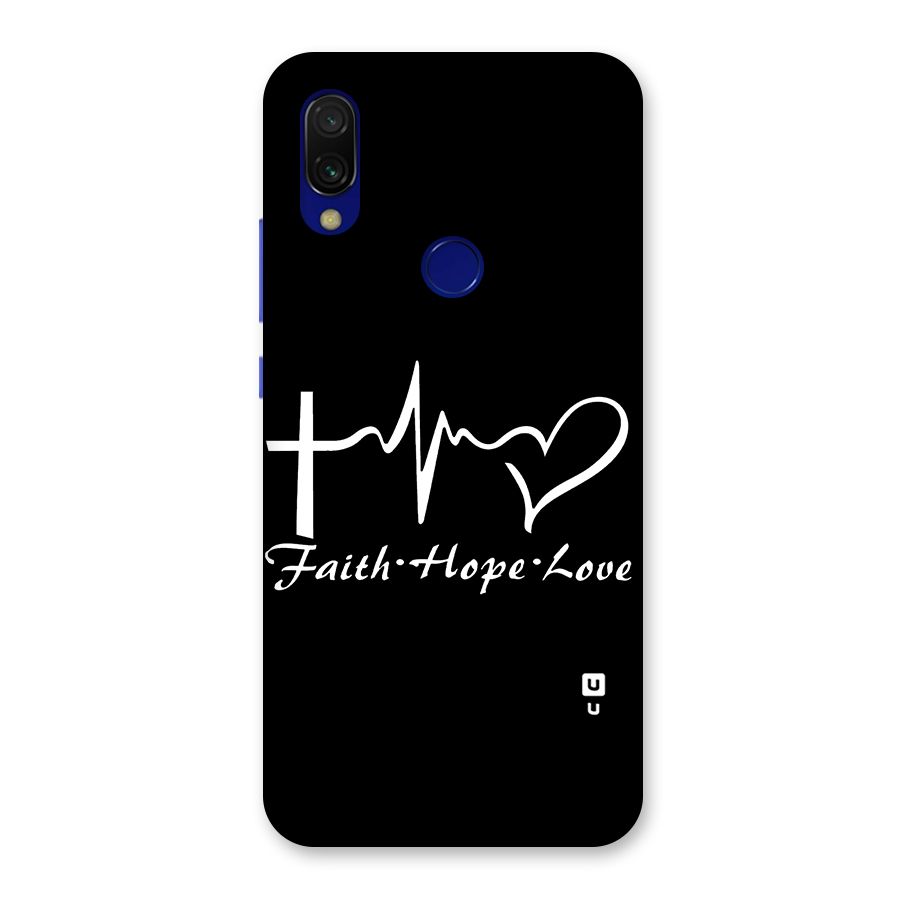 Faith Hope Love Heart Sign Back Case for Redmi Y3