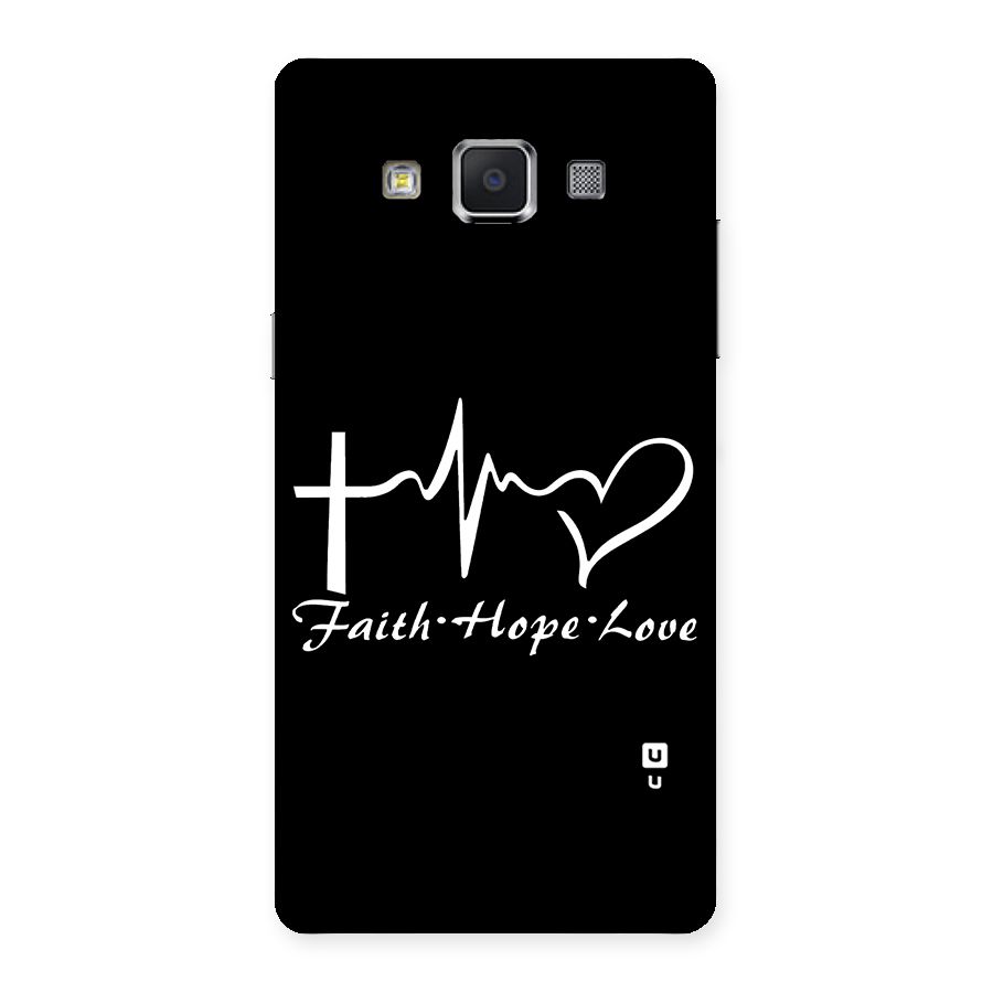 Faith Hope Love Heart Sign Back Case for Samsung Galaxy A5