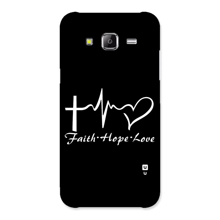 Faith Hope Love Heart Sign Back Case for Samsung Galaxy J5