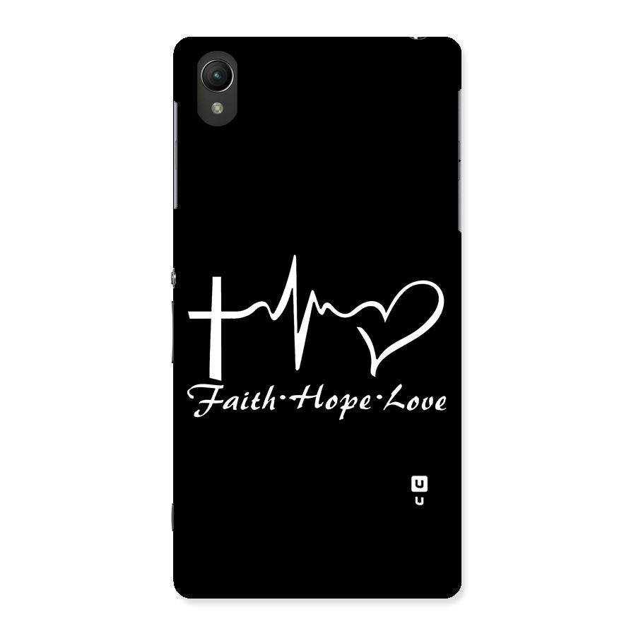 Faith Hope Love Heart Sign Back Case for Sony Xperia Z2