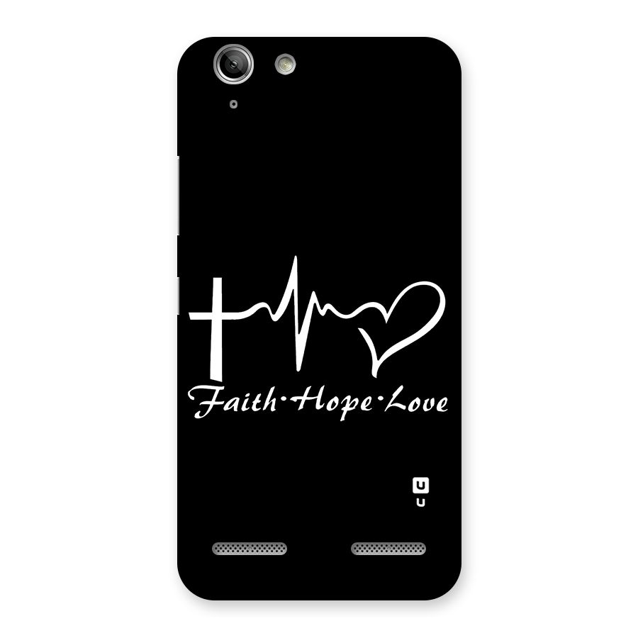 Faith Hope Love Heart Sign Back Case for Vibe K5 Plus