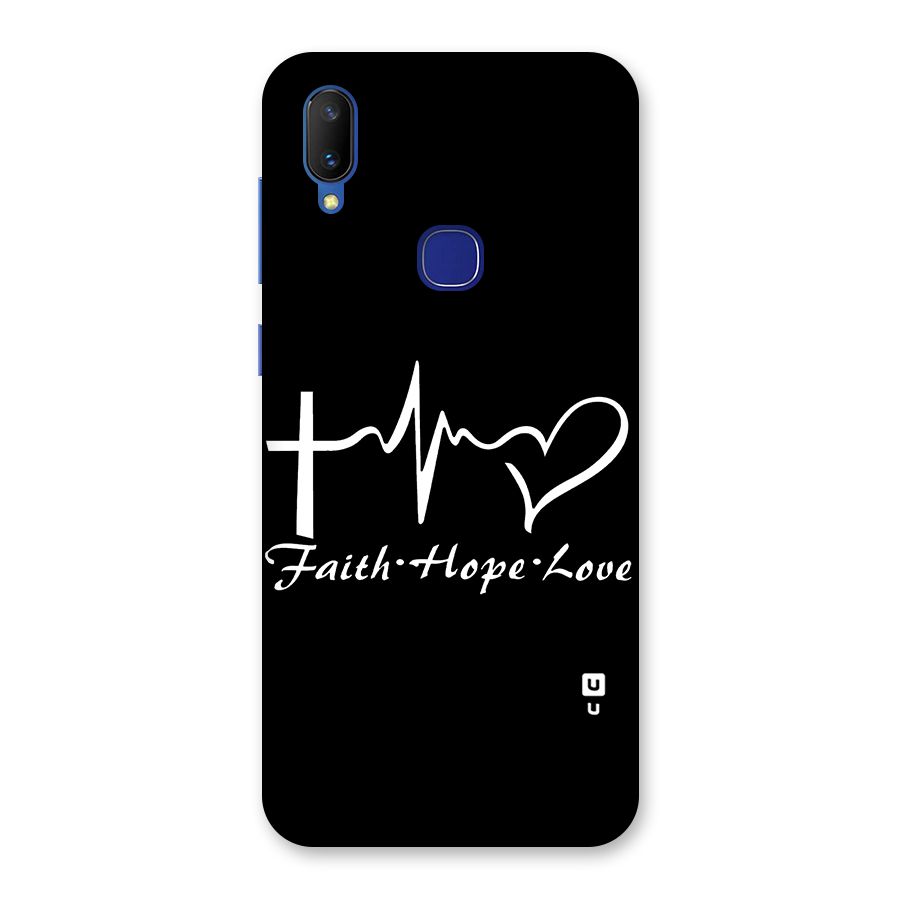 Faith Hope Love Heart Sign Back Case for Vivo V11