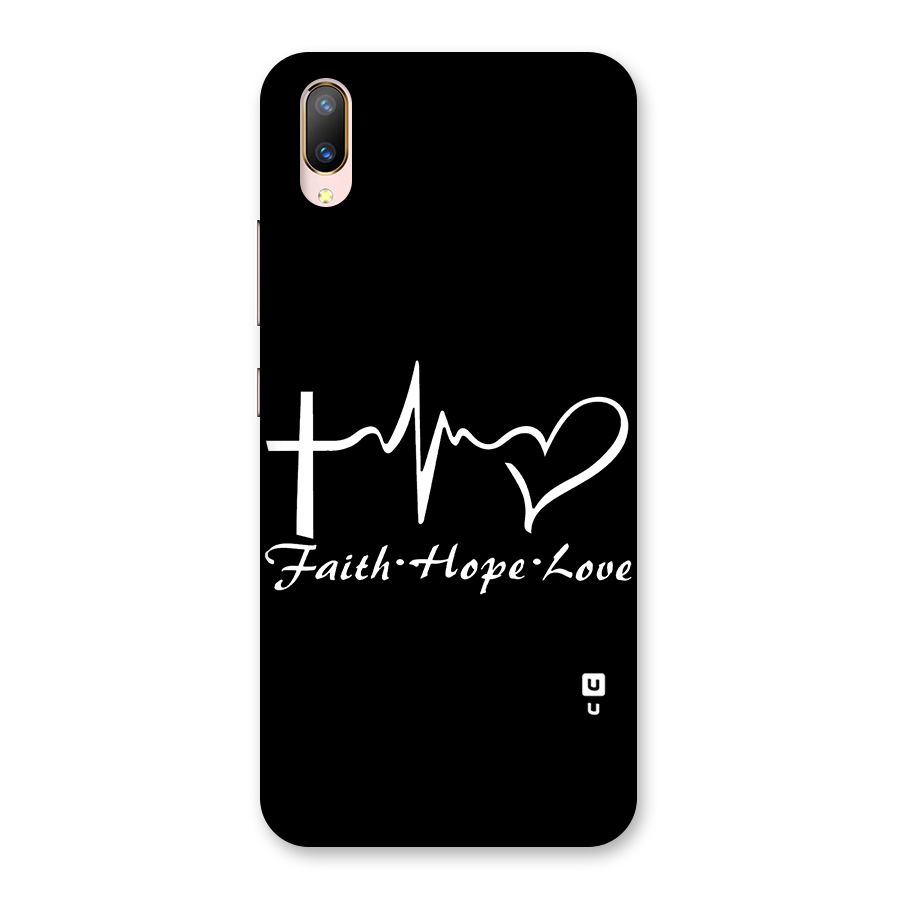 Faith Hope Love Heart Sign Back Case for Vivo V11 Pro