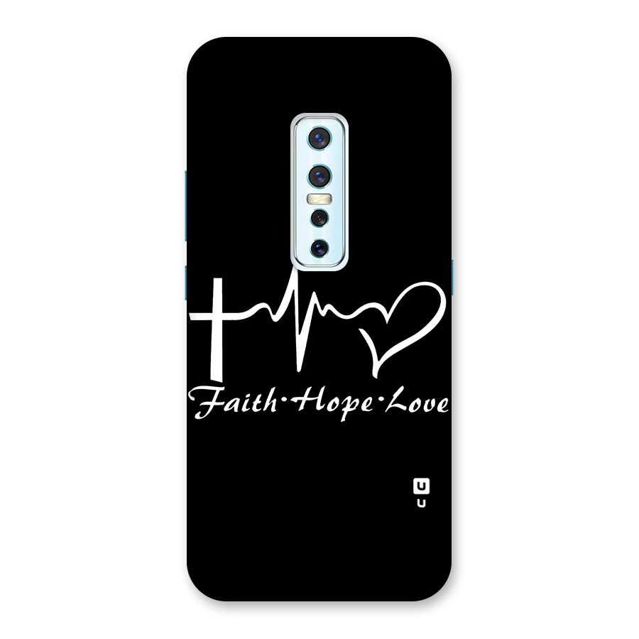 Faith Hope Love Heart Sign Back Case for Vivo V17 Pro