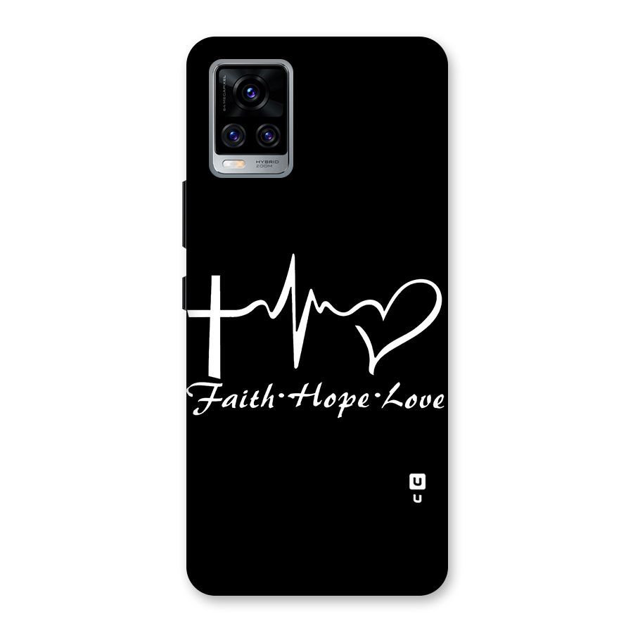 Faith Hope Love Heart Sign Back Case for Vivo V20 Pro