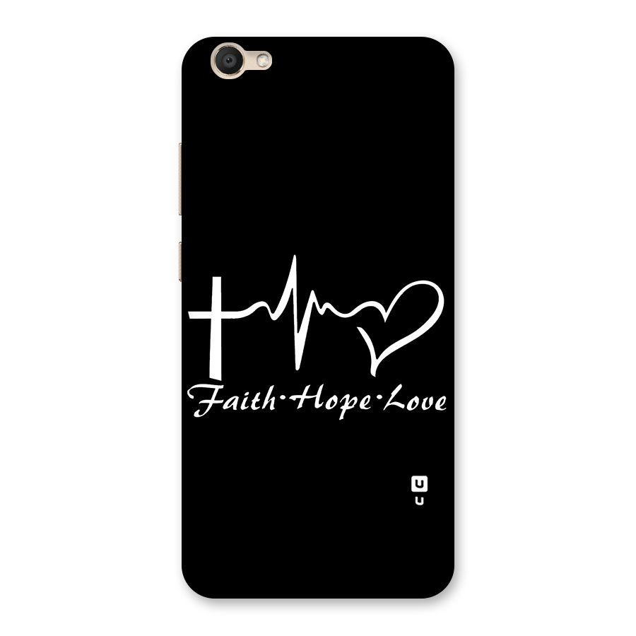 Faith Hope Love Heart Sign Back Case for Vivo V5