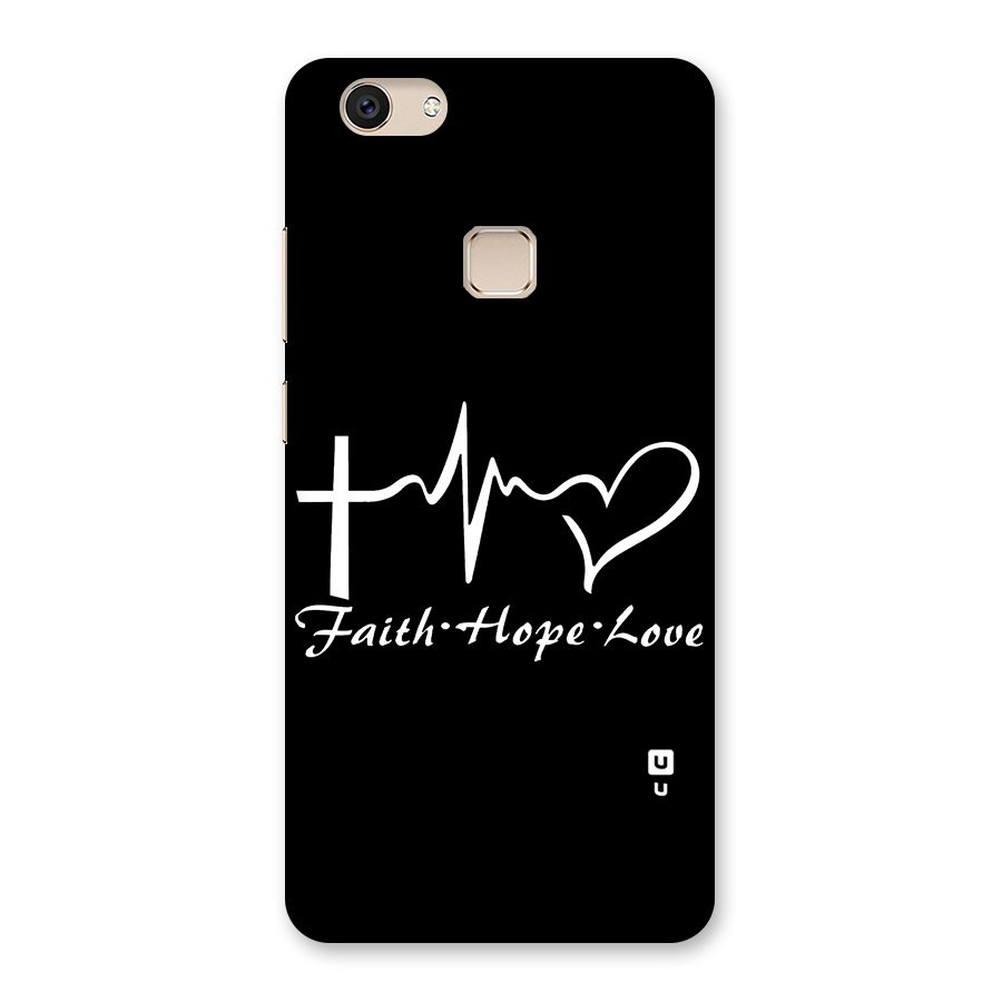 Faith Hope Love Heart Sign Back Case for Vivo V7