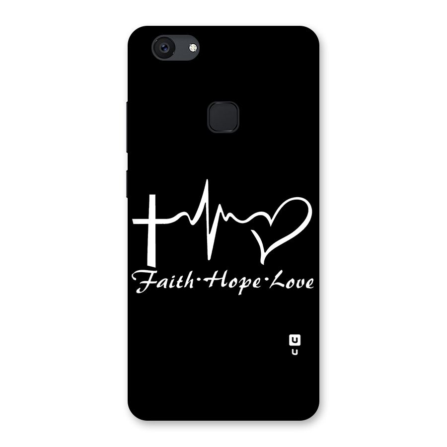 Faith Hope Love Heart Sign Back Case for Vivo V7 Plus