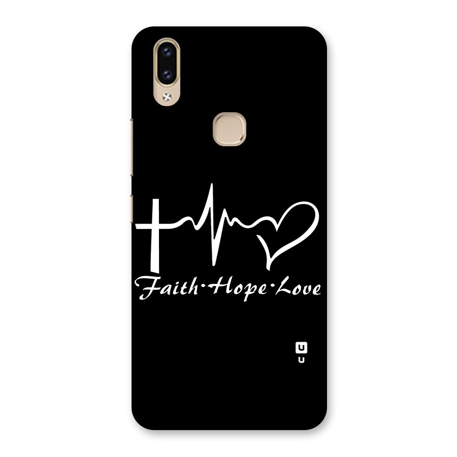 Faith Hope Love Heart Sign Back Case for Vivo V9 Youth