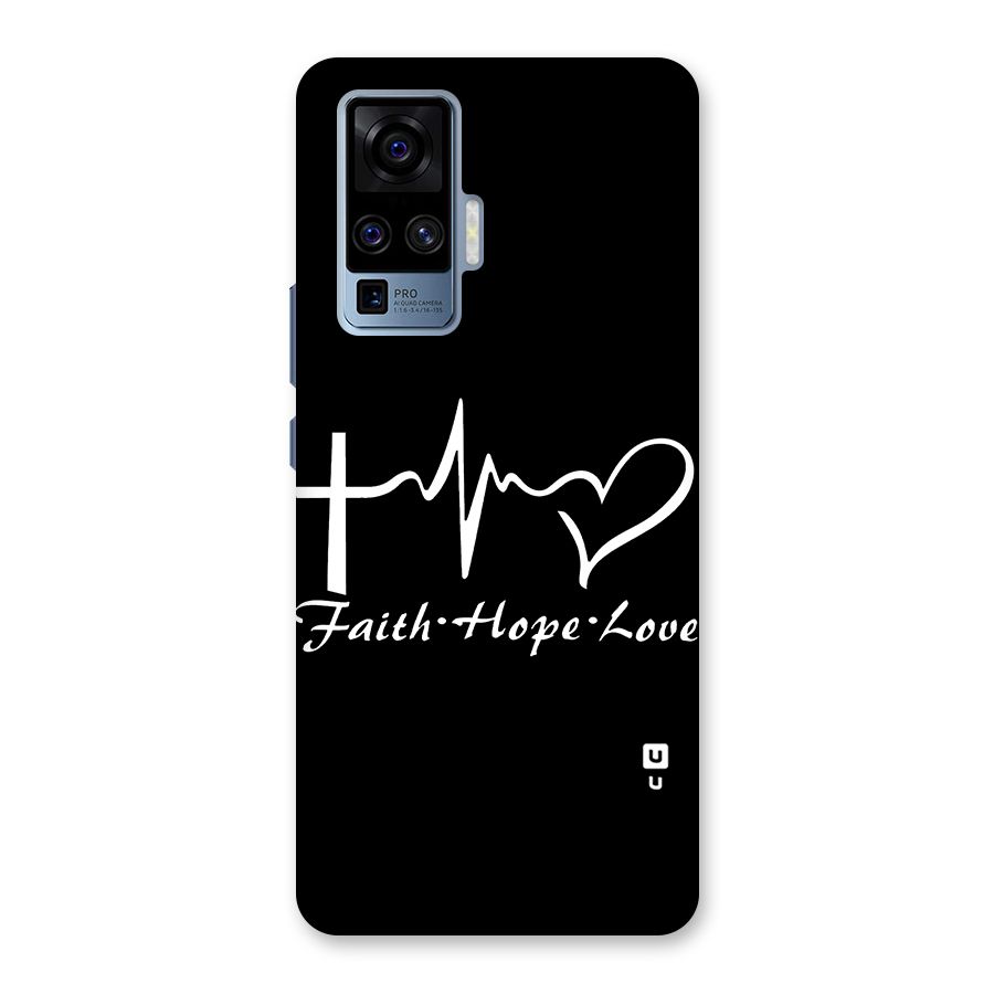 Faith Hope Love Heart Sign Back Case for Vivo X50 Pro