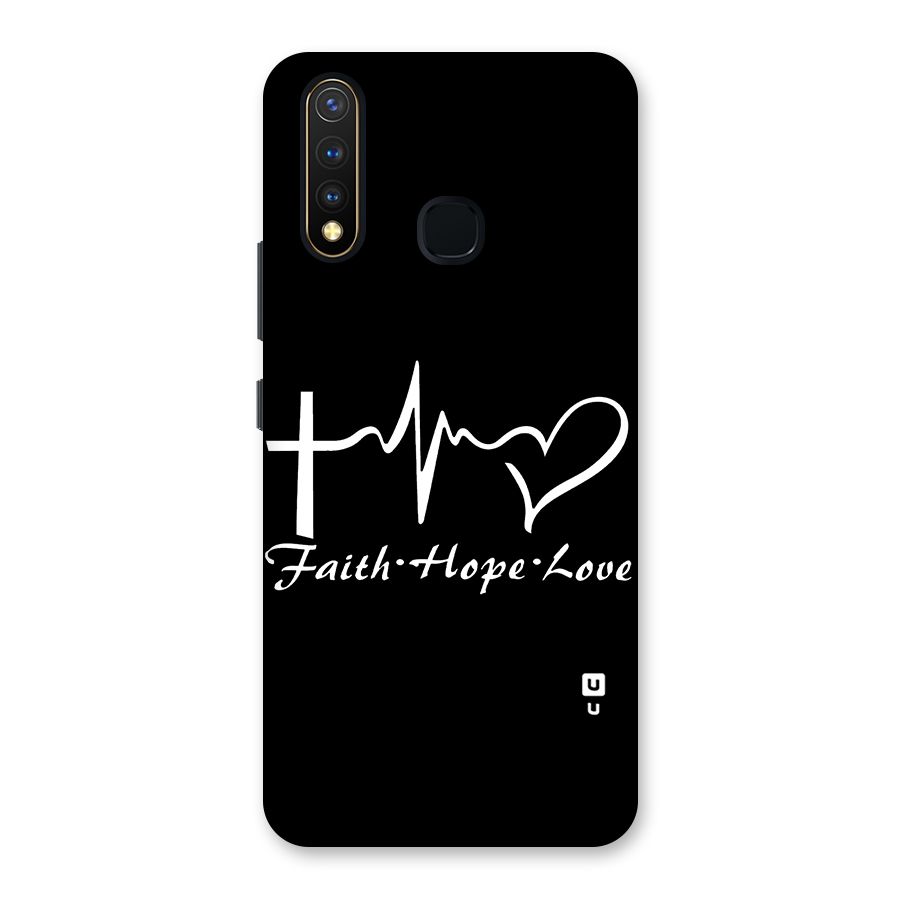 Faith Hope Love Heart Sign Back Case for Vivo Y19