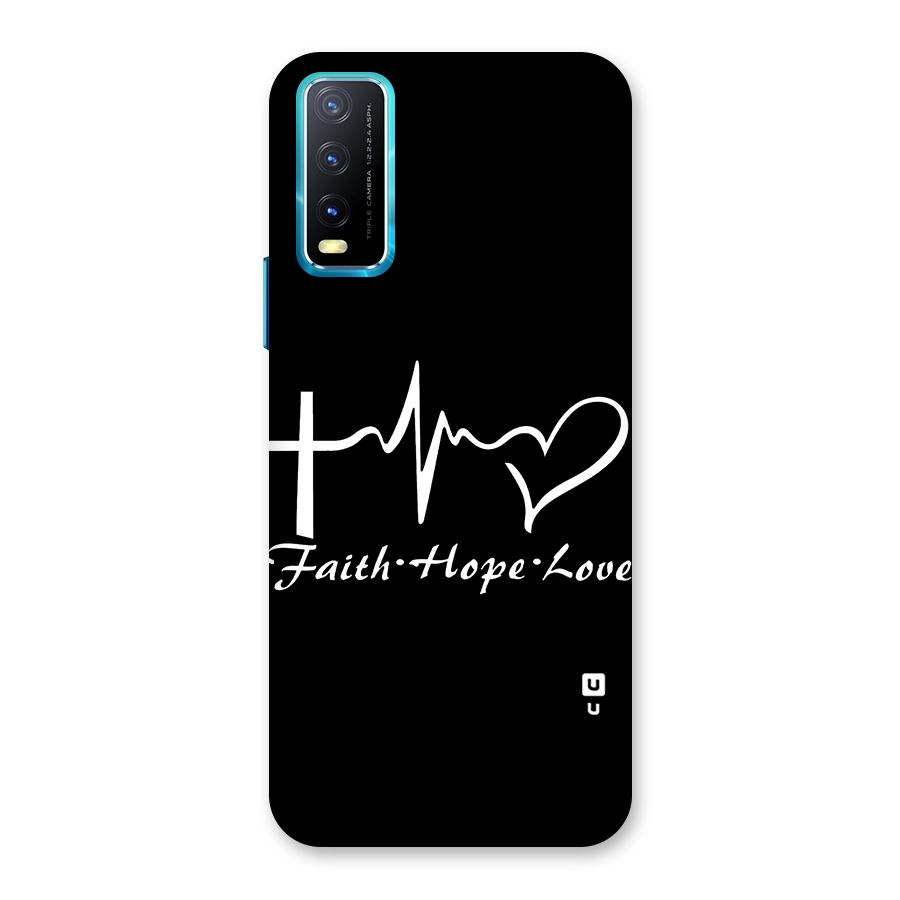 Faith Hope Love Heart Sign Back Case for Vivo Y20