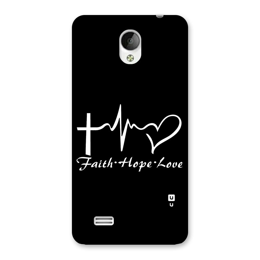 Faith Hope Love Heart Sign Back Case for Vivo Y21