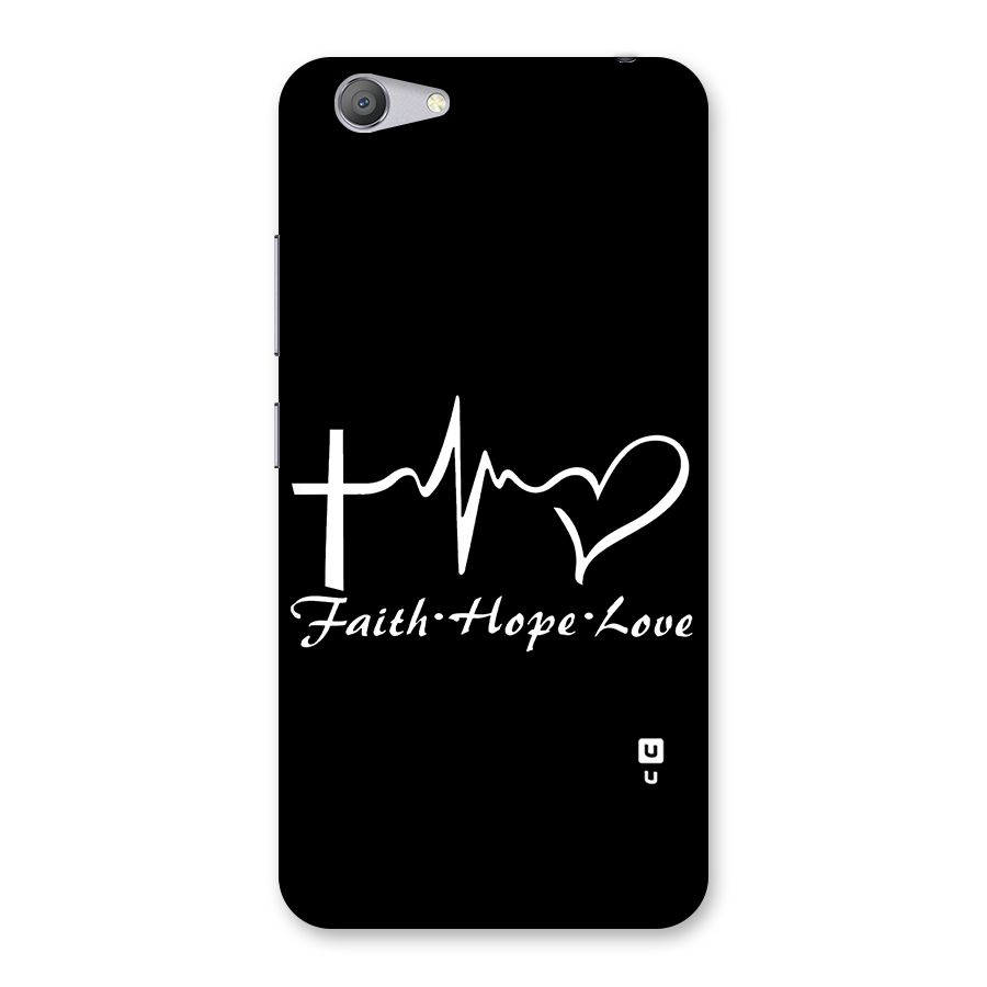 Faith Hope Love Heart Sign Back Case for Vivo Y53