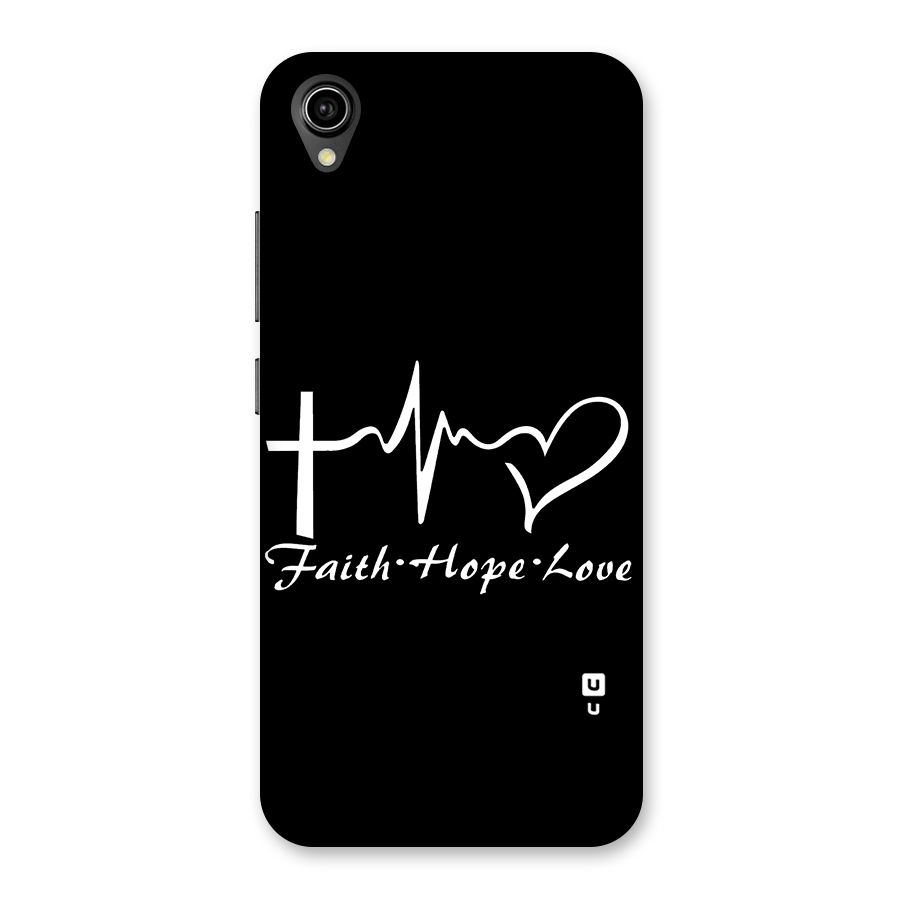 Faith Hope Love Heart Sign Back Case for Vivo Y90