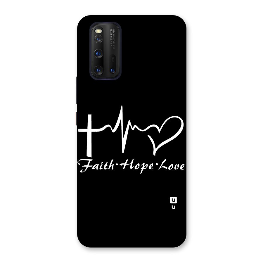Faith Hope Love Heart Sign Back Case for Vivo iQOO 3