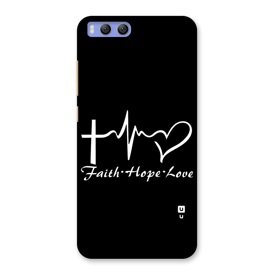 Faith Hope Love Heart Sign Back Case for Xiaomi Mi 6