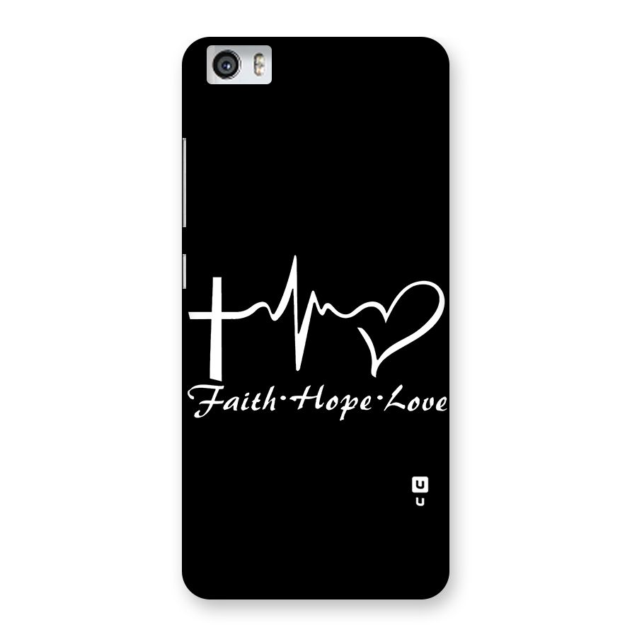 Faith Hope Love Heart Sign Back Case for Xiaomi Redmi Mi5