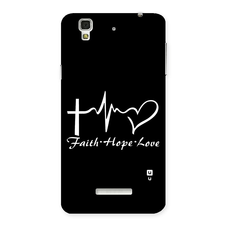 Faith Hope Love Heart Sign Back Case for YU Yureka Plus