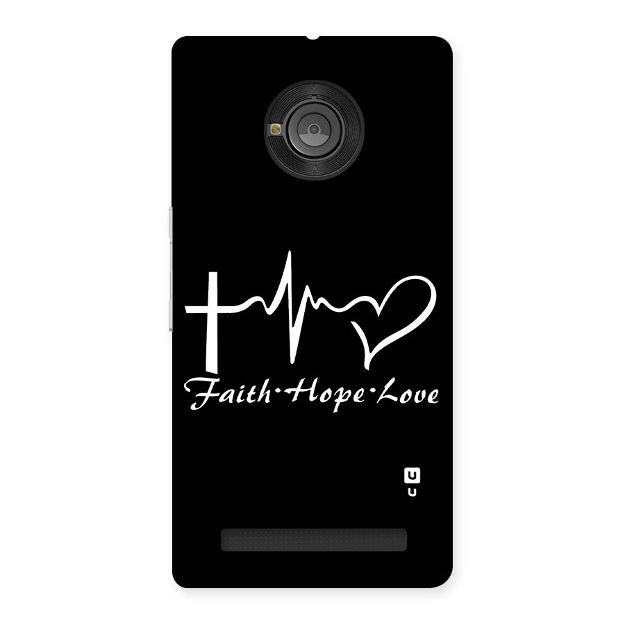 Faith Hope Love Heart Sign Back Case for Yu Yunique