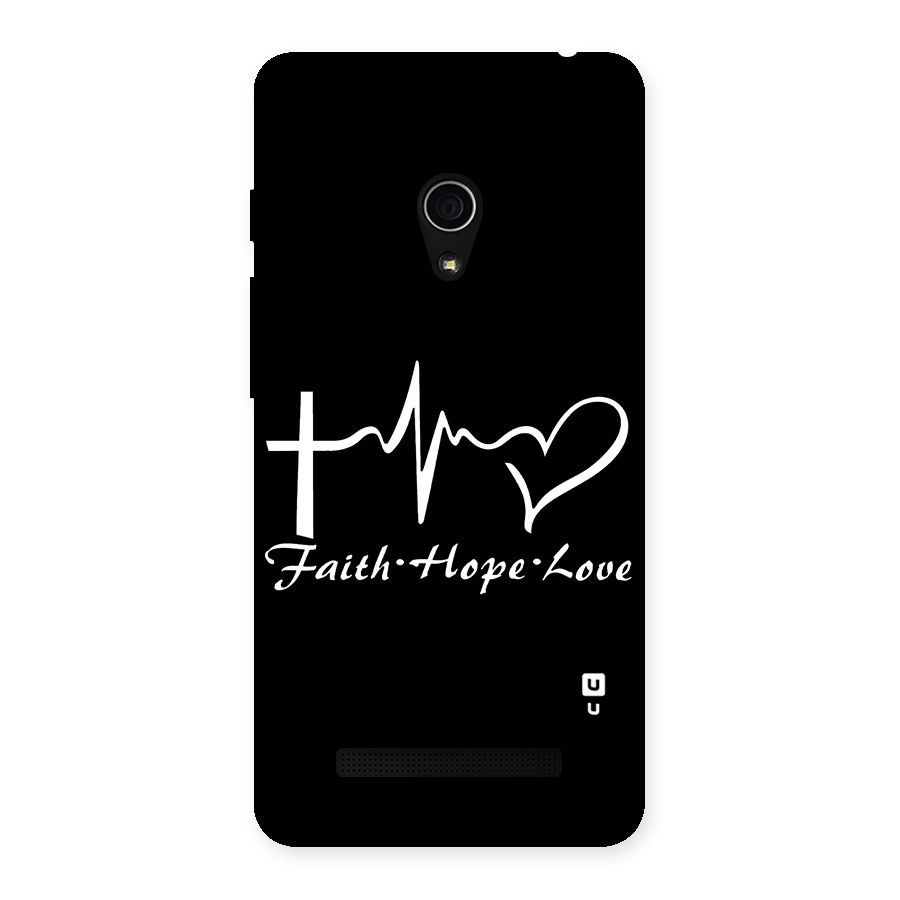 Faith Hope Love Heart Sign Back Case for Zenfone 5