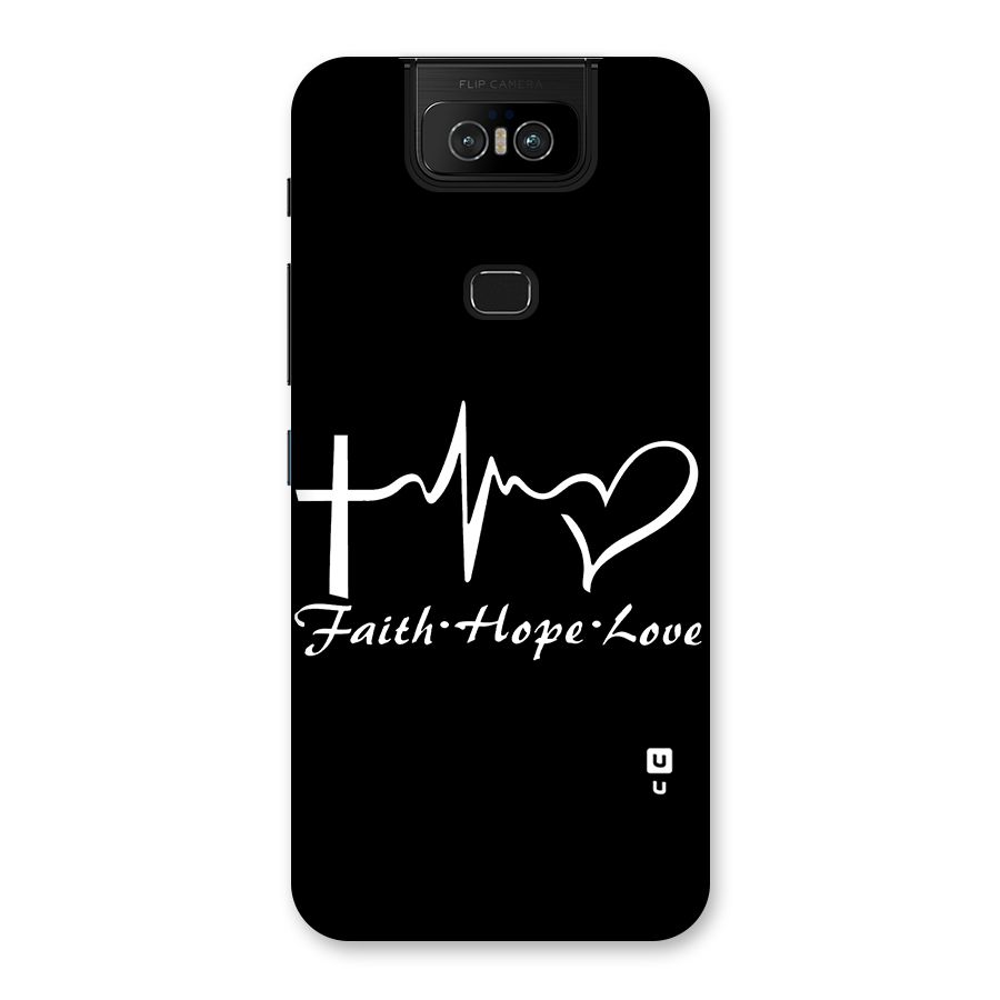 Faith Hope Love Heart Sign Back Case for Zenfone 6z