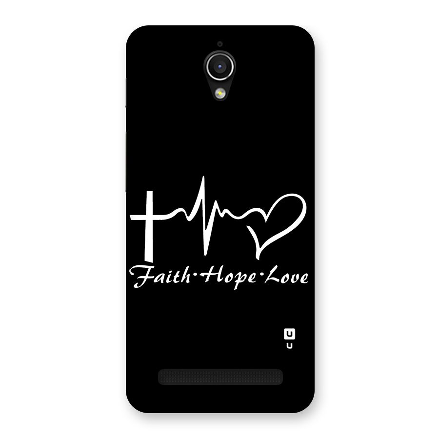 Faith Hope Love Heart Sign Back Case for Zenfone Go