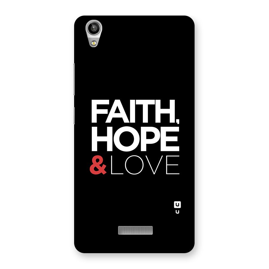 Faith Hope and Love Typography Back Case for Lava-Pixel-V1