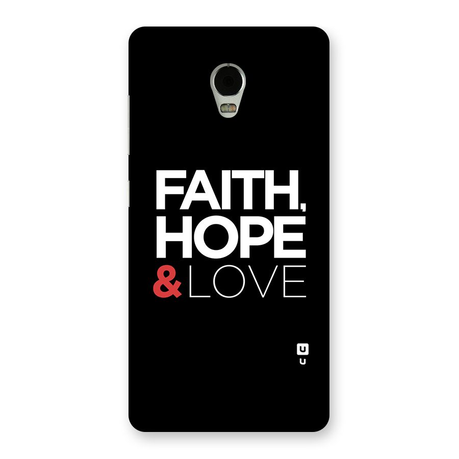 Faith Hope and Love Typography Back Case for Lenovo Vibe P1