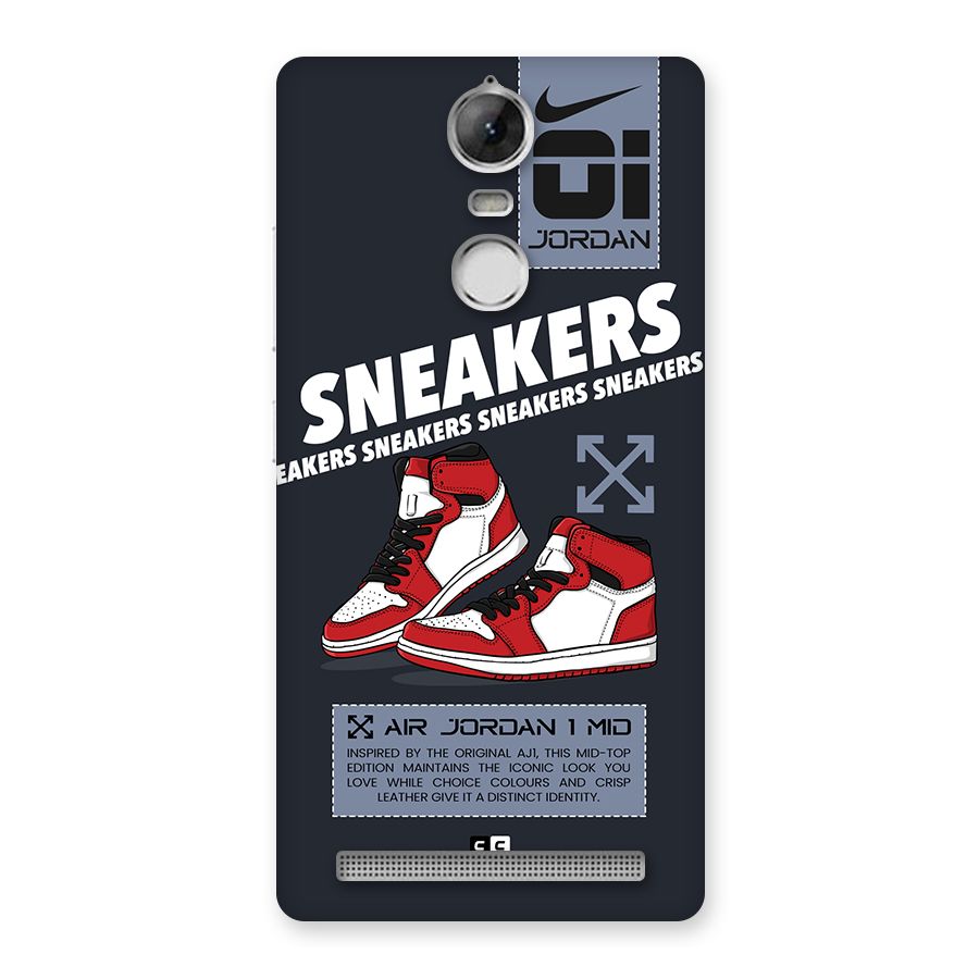 Fantastic Air Shoes Back Case for Vibe K5 Note