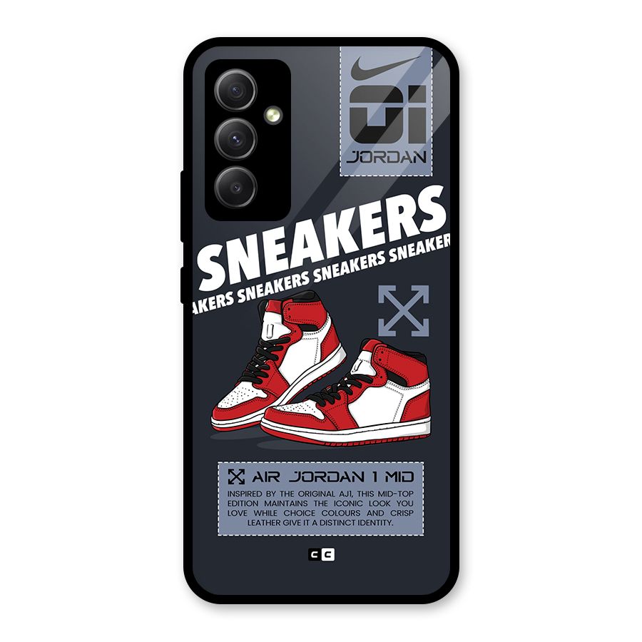 Fantastic Air Shoes Glass Back Case for Galaxy A34