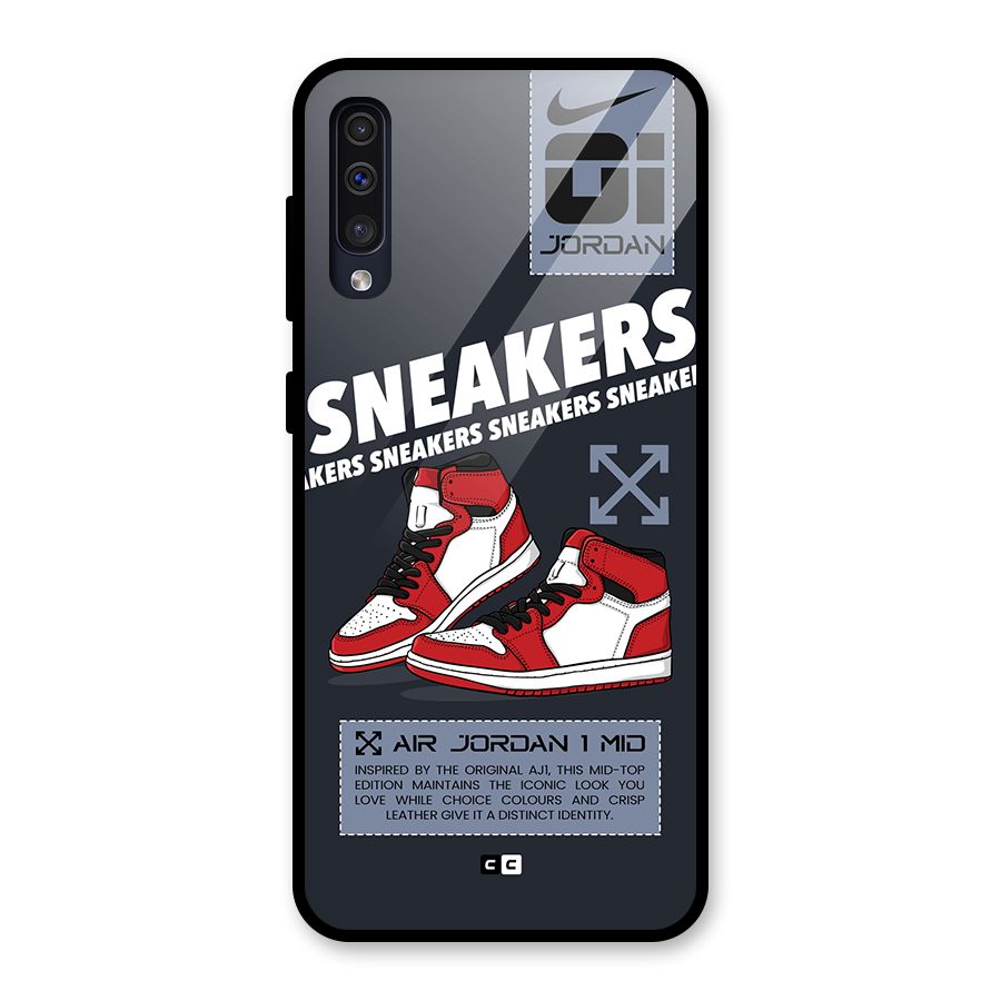 Fantastic Air Shoes Glass Back Case for Galaxy A50s