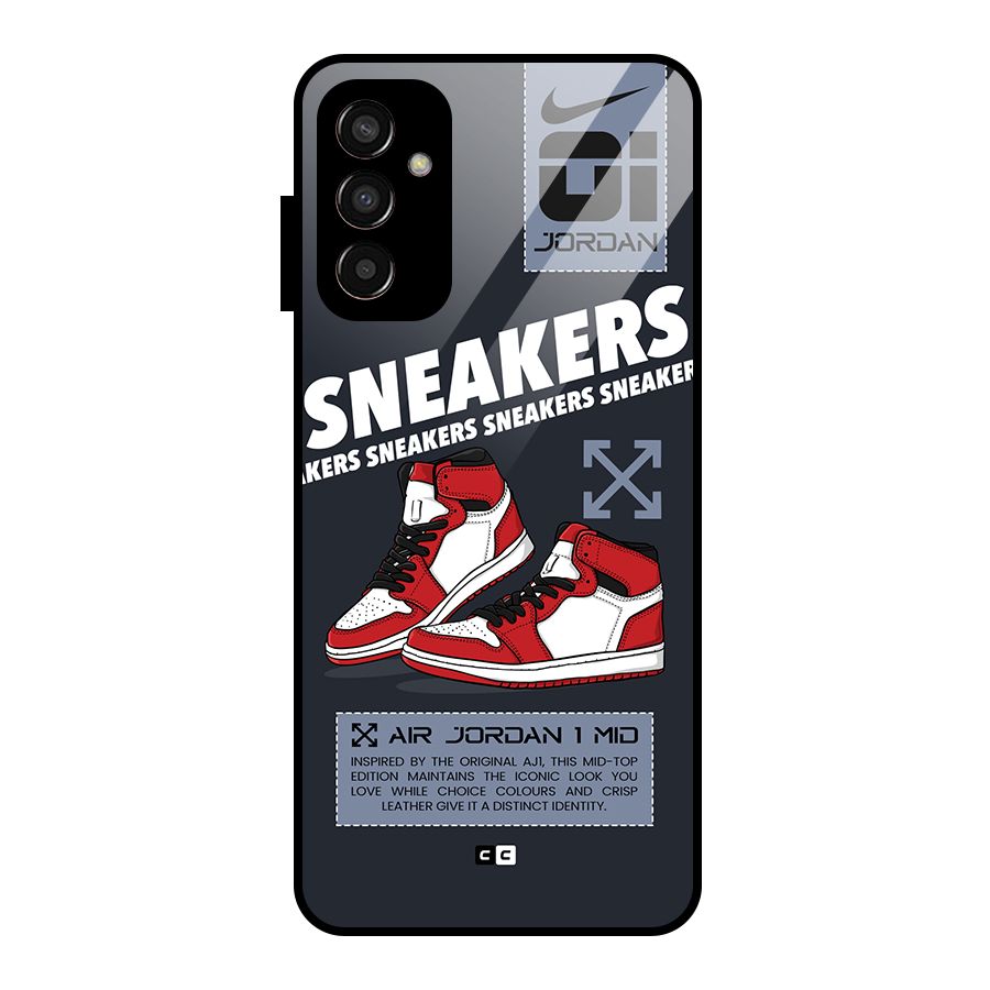 Fantastic Air Shoes Glass Back Case for Galaxy F13