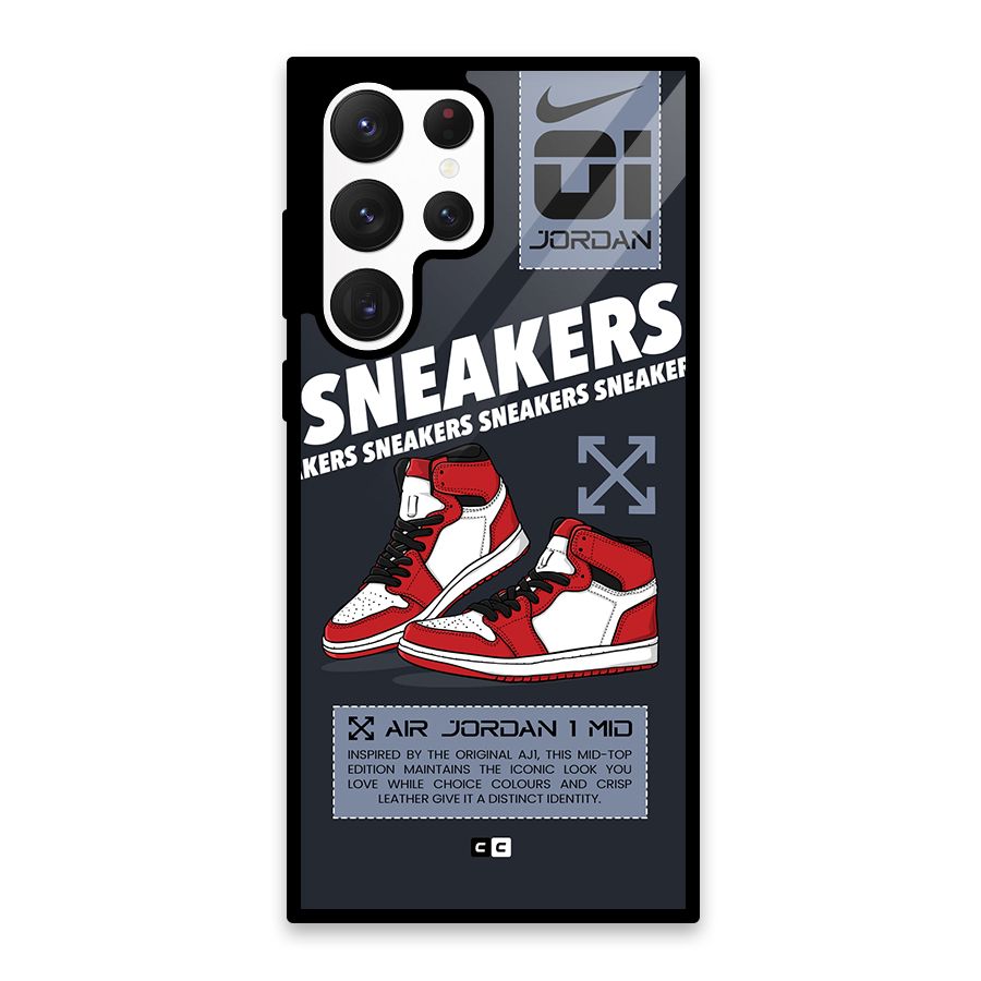 Fantastic Air Shoes Glass Back Case for Galaxy S22 Ultra 5G