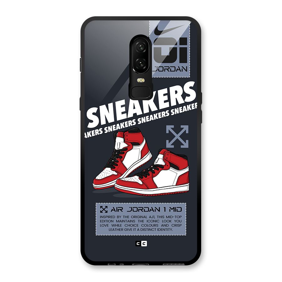 Fantastic Air Shoes Glass Back Case for OnePlus 6