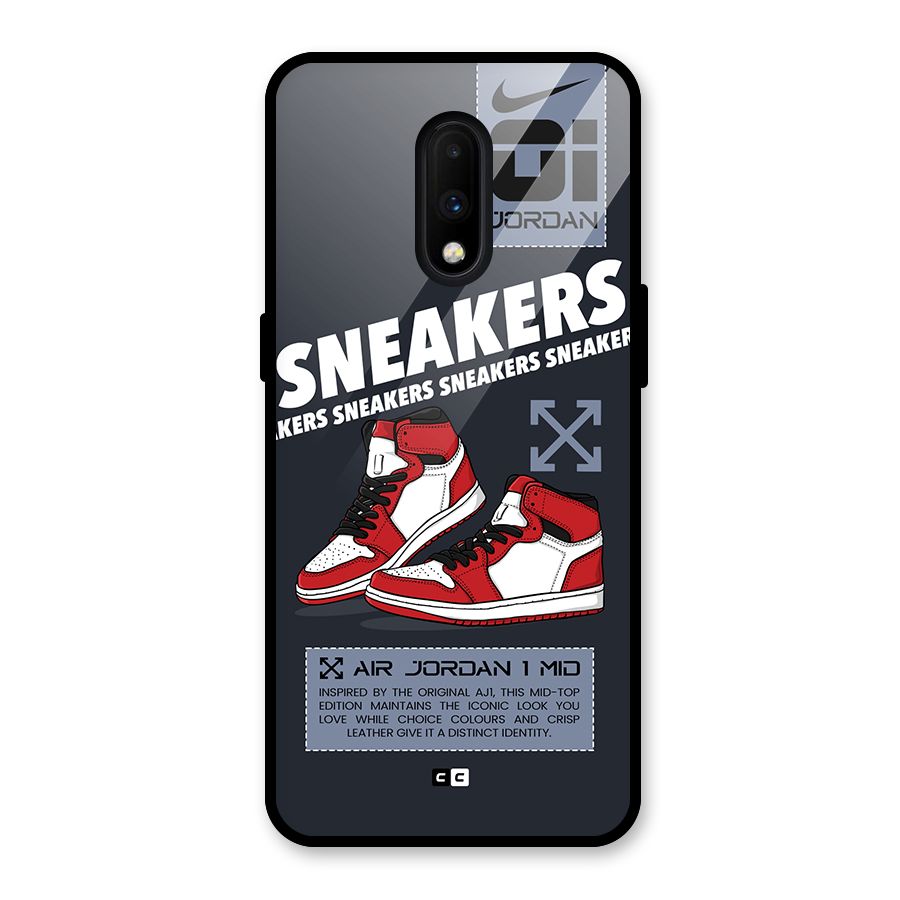 Fantastic Air Shoes Glass Back Case for OnePlus 7