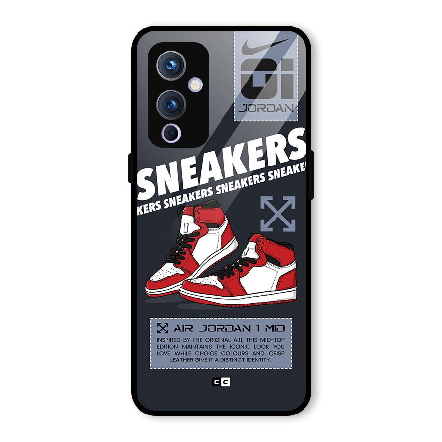 Fantastic Air Shoes Glass Back Case for OnePlus 9