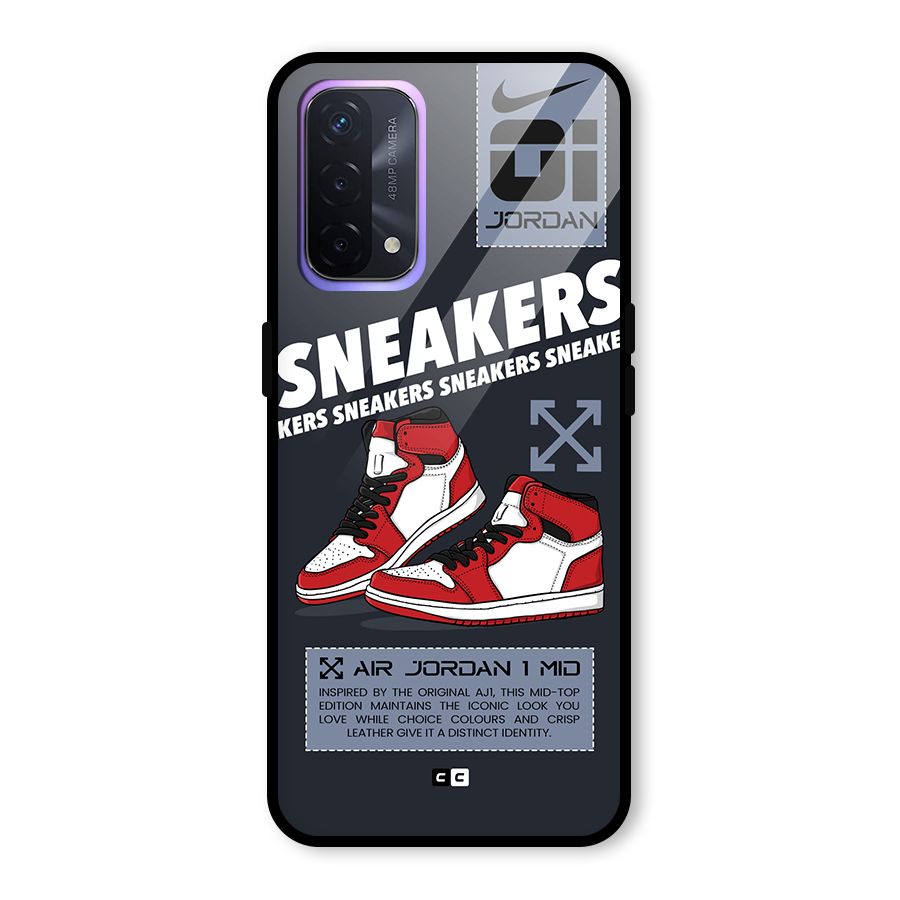 Fantastic Air Shoes Glass Back Case for Oppo A74 5G