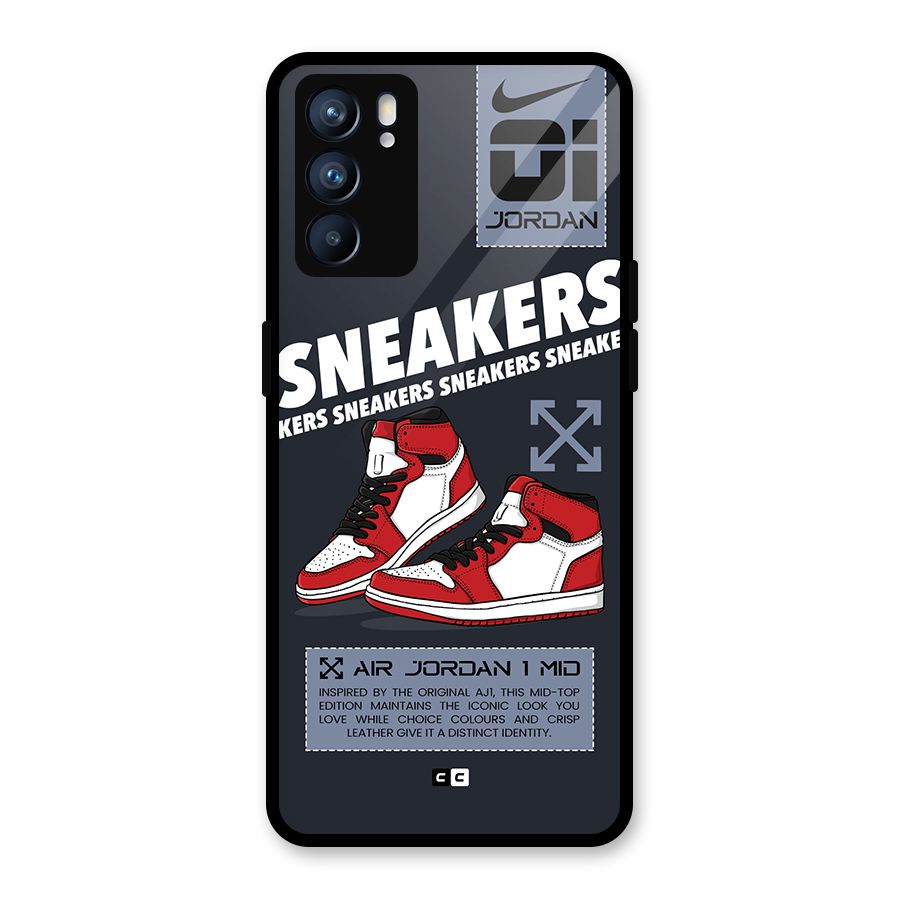Fantastic Air Shoes Glass Back Case for Oppo Reno6 5G