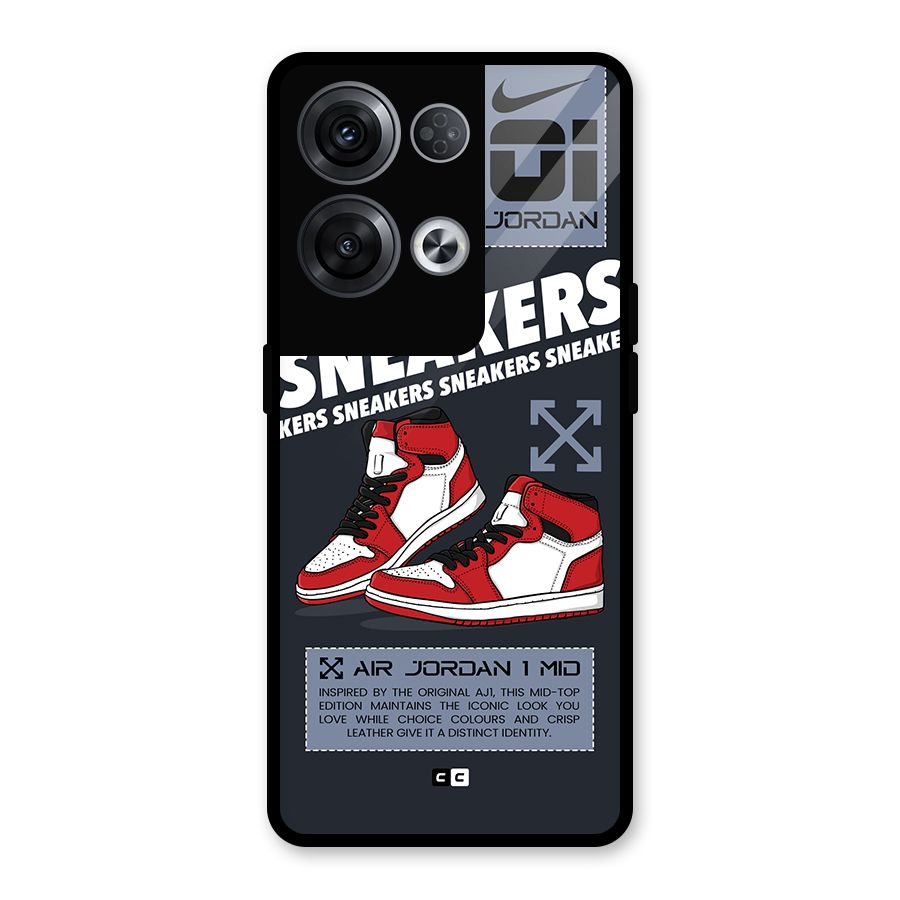 Fantastic Air Shoes Glass Back Case for Oppo Reno8 Pro 5G