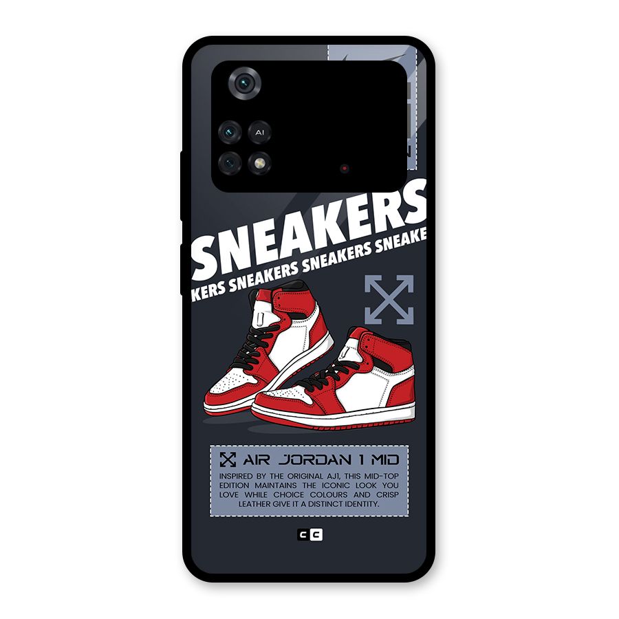 Fantastic Air Shoes Glass Back Case for Poco M4 Pro 4G