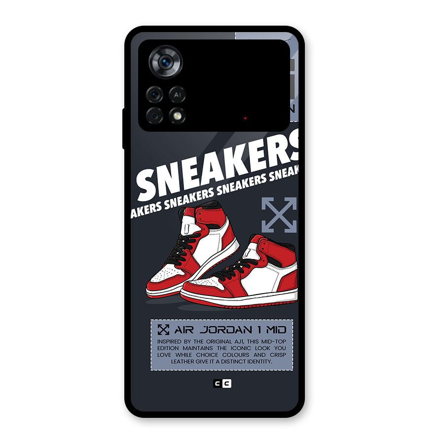 Fantastic Air Shoes Glass Back Case for Poco X4 Pro 5G