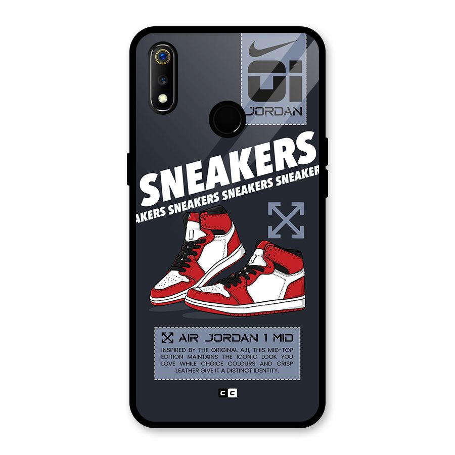 Fantastic Air Shoes Glass Back Case for Realme 3i