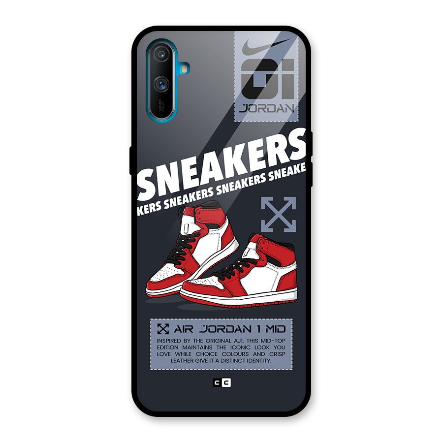 Fantastic Air Shoes Glass Back Case for Realme C3