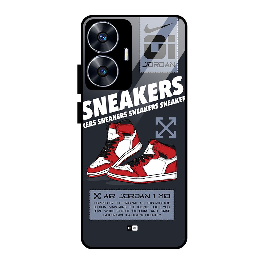 Fantastic Air Shoes Glass Back Case for Realme Narzo N55