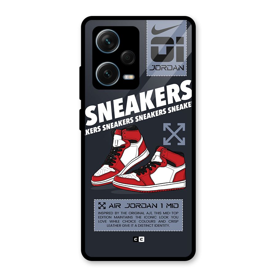 Fantastic Air Shoes Glass Back Case for Redmi Note 12 Pro Plus 5G
