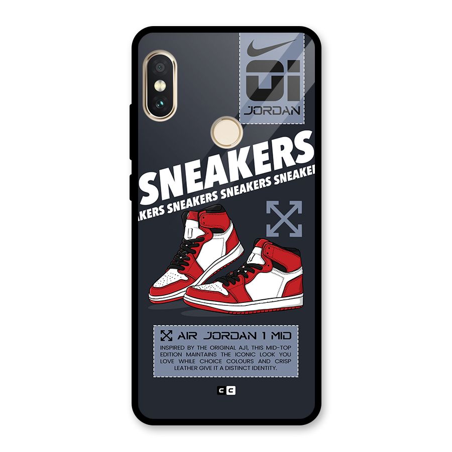 Fantastic Air Shoes Glass Back Case for Redmi Note 5 Pro